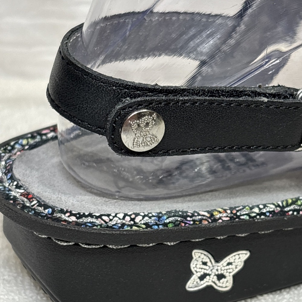 Alegria Women's Verona Fiesta de Nocha Black Beaded Slingback  Sandal Sz US 8 - Picture 14 of 16